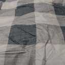 BOLINLIVING Comforter Set, Boho Stripe Comforter Set, Bed in a Bag Soft Bohemia Bedding Lightweight Breathable for All Seasons (Checkered Blue, King)