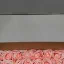 Artificial Satin Rose Flower Heads,42 Pcs Silk Rose Heads with Stems,3.5'' Rose Artificial Flowers Bulk,Artificial Rose Flower Heads for DIY Crafts Bouquet (42, Light Pink)