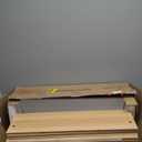 5-Tier Wooden Open Bookcase - Modern Display Bookshelf with Top Edge and Solid Wood Frame for Home and Office, Storage Cabinet, Oak