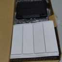 Solar Fence Lights Outdoor - 3000/4000/6000K 3 Modes, IP44 Waterproof Fence Lights Solar Powered, Dusk to Dawn Solar Light for Outside, Backyard/Step/Patio/Deck/Stair Railings and Wall (8 pack)