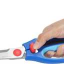 Remedic Spring-Loaded Easy-Cut Scissors – Arthritis-Friendly Soft Grip, Ultra Sharp Stainless Steel Blades,Effortless Cutting for Weak Hands – Ideal for Seniors, Cutting Food,Cardboard & Blister Packs
