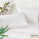 Royale Linens Cooling Pillow Cases Standard Size Set of 2-100% Rayon Derived from Bamboo Cooling Pillowcase for Hot Sleepers - Soft & Silky Pillow Covers with Envelope Closure (White 20x26 Inches)