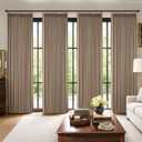 MIULEE Pinch Pleated 100% Blackout Curtains 102 Inch Long 4 Panel Set for Bedroom Thick Linen Memory Trained Pleat Living Room Darkening Back Tab Double Layer Thermal Insulated Drapes, Linen, 40"W x 102"L