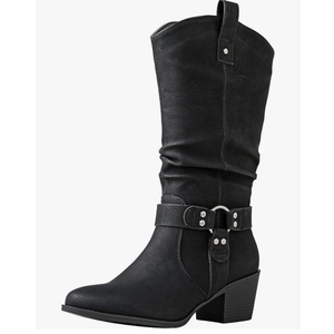 GLOBALWIN Women's Knee High Cowgirl Boots Fashion Dressy Cowboy Boots For Women 6