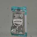 for iPhone 16 Pro Case Compatible with Magsafe,Clear Aesthetic Design Cute for Girls Women,Anti-Drop Protective Hard Phone Case for iPhone 16 Pro-White Magnolia