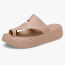 Crocs Women's Getaway Toe Loop Platform Sandals, LiteRide Comfort 8