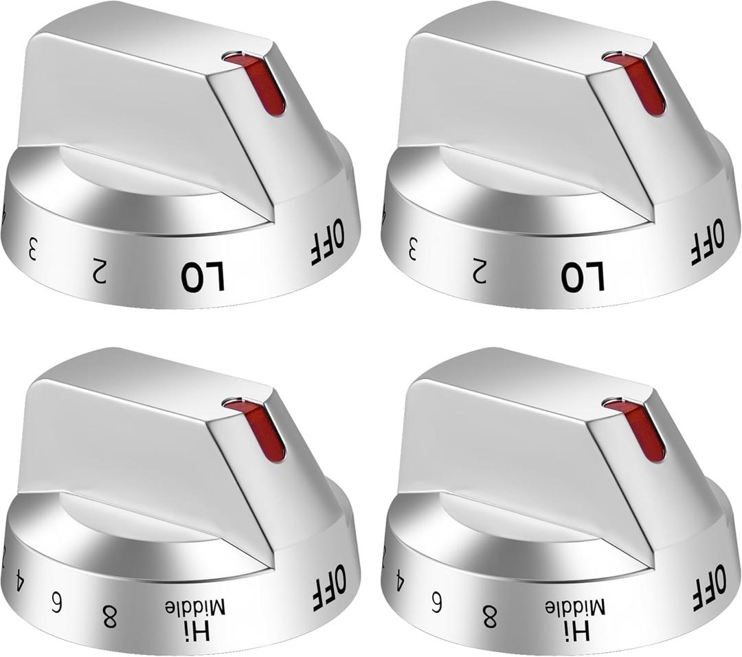 AMI PARTS NE63T8111SS/AA NE63T8311SS/AA NE63BG8315SSAA Fit for Samsung Stove Knob Replacement (4PCS) DG94-03500A/Z DG94-03797Q DG94-03797P for Samsung Electric Stove/Oven Knobs