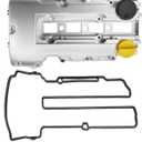 MITZONE Upgrade Aluminum Valve Cover Compatible with Chevy Cruze Sonic Trax Volt Buick Encore Cadillac ELR 2011-2019 1.4L White