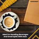 Perfectware 2-Ply Black Beverage Napkins - 300 Count Cocktail Napkins, 10 x 10 Inches