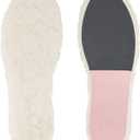 Replacement Insoles for UGG Women Slipper and Boot Shoes, Sheepskin Insole Inserts for Foot Warm (Women8-EU39, Pink)