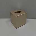 Tissue Box Cover, Square Facial Tissue Holder Storage for Bathroom Vanity, Countertops, Dressers, Night Stand, Parlors and Offices - Gold