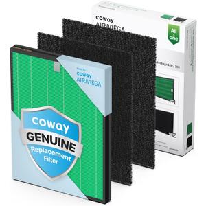 Coway Airmega 150 Genuine Air Purifier Replacement Filter Set, HEPA Filter and Active Carbon Filter, AP-1019C-FP