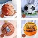 10 Inches Dome Cake Pan, Football Cake Pan, Hemisphere, DIY 3D Soccer Birthday Pan, Aluminum Cake Mold Nonstick Baking Tool (10 inch)