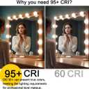 ILC G25 Globe Light Bulbs, App-Controlled Vanity Light Bulbs via Bluetooth Mesh,1600 Million Colors, 600LM, 6W, 60W Equivalent, 4000K Natural White, CRI>95+, E26 Base, Dimming via app only, 6 Pack