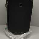 Hanke 20 Inch Carry On Luggage with Cup Holder and Charge,Top Opening Hard Shell Suitcases with Wheels and Dividers,Aluminum Frame Trunk Luggage Small Suitcase with Lock for Travel,Jet Black