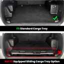 LASFIT Floor Mats&Cargo Mat for Toyota 4Runner 2013-2024 (Only for 5 Seats) Backrest Mats All Weather TPE Mats Custom Fit Floor Liners for Toyota 5th gen 4 Runner 1st & 2nd Row Full Set Car Mats