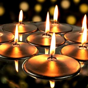 3 inch Floating Candles 36 Packs Black Floating Candles 8-9 Hours Floating Candle for Centerpieces 3 Water Candles for Cylinder Vases, Pool, Wedding, Party