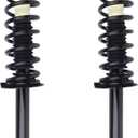 Autoround Rear Complete Shock Absorber Compatible with Honda Accord 2008 2009 2010 2011 2012 172563 Pair Struts with Coil Spring Assembly