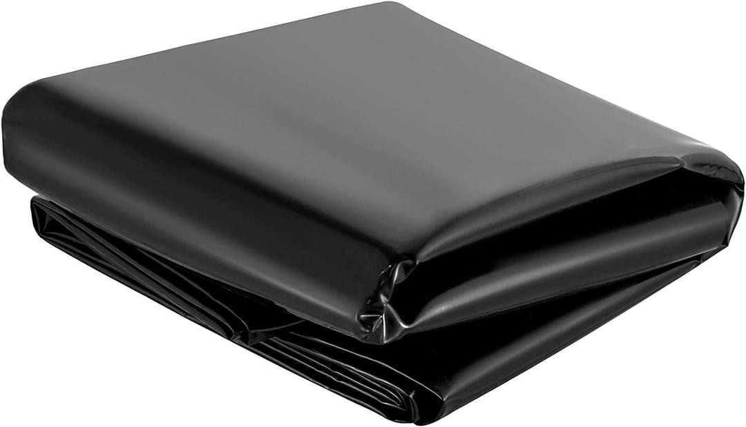 20x20 Ft Pond Liner Flexible Liners Water Garden Fish Pond Liner 17 Mil Thickness Elasticity Pound Skins Fountain Underlayment Aging-Proof koi Pond Liner