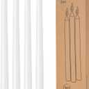 4 Pack White Taper Candles - Taper Candles 10 Inch Dripless, Smokeless & Unscented - 8 Hours Long Burning - Hand Poured Tall Candlesticks - Ideal for Weddings, Dinner Parties, and Home Decor