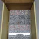 Quefe 3960pcs Pony Beads for Friendship Bracelet Making Kit 48 Colors Kandi Beads Set, 2400pcs Plastic Rainbow Bulk and 1560pcs Letter Beads with 20 Meter Elastic Threads for Craft Jewelry Necklace