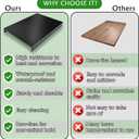 Gas Stove Cover Board, Resistance to Heat Range Covers for Gas Stove, Large Black Stove Top Covers (L30 x W22'' xH2.75'') with Anti-slip Silicone Feet, Anti-collision Corner Guards