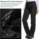Jessie Kidden Women's Waterproof Pants Hiking Ski Snow Fish Fleece Lined Insulated Outdoor Golf Travel Pant, 16
