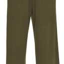LOMON Womens Elastic High Waisted Palazzo Pants Casual Wide Leg Long Beach Vacation Trousers with Pockets
