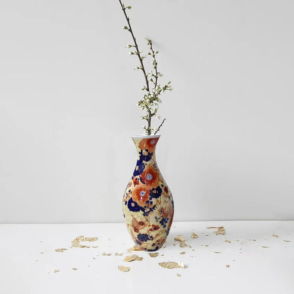 3D Puzzle Vase for Adults - DIY Flower Planter Jigsaw Puzzle Kit, Decorative Art Jar Craft for Home Decor, Reusable Vases Creative Gift & Garden Craft Project (Daisy)