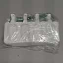 Popsicle Molds Set of 3, 12 Cavities Silicone Popsicle Molds & Ice Cake Pop Mold Maker Oval with 50 Wooden Sticks & 50 Self-adhesive Bags for DIY Cake and Ice Cream (White)