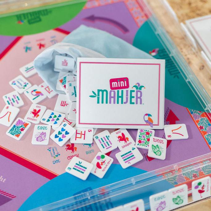 mini MAGJER Mahjong Racks with Pushed - Imports Mahjong Game Accessories，Clear Acrylic American Mahjong Tile Racks with Built-in Rotation Pushers - Set of 4