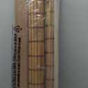 LazBlinds No-Drill Cordless Roman Shade - Light Filtering Natural Wood, Easy Install Bamboo Blind for Windows 30" W x 48" H, Malay Umber