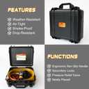 12V 75W Fuel Transfer Pump Kit, 110GPH Gas Transfer Pump with High Elastic Fuel Pipe & 2 Power Cables, Great for Vehicles, Boats, Equipment, Gasoline, Diesel (110GPH, SET)