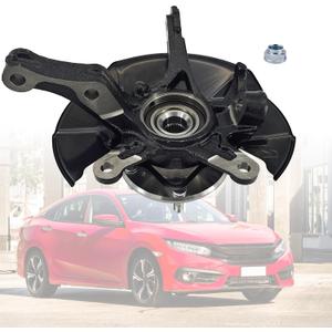 LK098 Front Right Passenger Side Steering Knuckle Wheel Hub Bearing Assembly Compatible with Honda Civic 1.8L 2012-2016, 51211-TR3-Y00 51211-TR0-A00