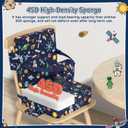 Booster Seat for Kitchen Chair with Backrest & 4 Adjustable Straps, Portable TPU Waterproof & Anti-Scratch Toddler Booster Seat for Dining Table, Non-Slip & Removable