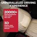 FREESOO Beige Car Seat Cover Full Set - Faux Nappa Leather Seat Covers for Cars, Ultra Breathable Waterproof Front Seats Cushion Protectors with Lumbar Support, Universal Fit for Sedans SUVs Pickups