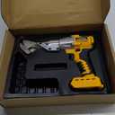 Cordless Sheet Metal Cutter: Sheet Metal Nibbler Compatible with Dewalt 20v Battery (No Battery) - 221 Ft-Lbs Torque Shears - Cuts 18GA Material for Steel, Leather & Carpet