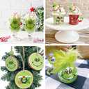 42 Pcs Christmas Face Transfers Stickers 6 Inch 3 Inch Large Small Faces Eyes Vinyl Decals for Crafts Glass Drinking Cups Ornaments Wood Decorations Balls Holiday Party Supplies (face42)