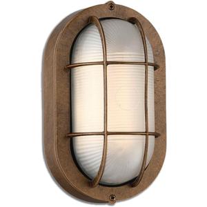 WISBEAM LED Bulkhead Light Bronze, Outdoor LED Wall Light for House, Dimmable, 6W Replace 60W, 450 Lumen 3000K Daylight White 80CRI, Waterproof, ETL Rated (1 Pack)