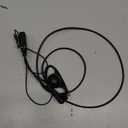 PR400 Earpiece Compatible with Motorola Radio CLS1410 CLS1110 CP200 GP300 GP2000 Walkie Talkie with PTT Mic 2 Pin Headset Single-Wire Surveillance Kit (D-Shaped)