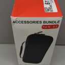 Switch 2 Accessories, Bundle Case for Nintendo Switch 2 (2025), MENEEA 20-IN-1 Kits: Carrying Case, Controller Charger Dock, Grips for Joy Con,Steering Wheels for Mario Kart,Protective Cover for Controller Console for Switch 2 (Black)