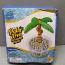 Inflatable Palm Tree Cooler 60" Inflatable Pool Party Bar Inflatable Serving Bars Cooler Bar Ice Buffet Serving Trays Keep Food Drinks Salad Cool Party Decorations for BBQ Picnic Beach