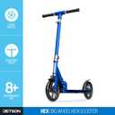 Jetson Jupiter Jumbo 2-Wheel Kick Scooter, Sturdy Wide Deck, Height Adjustable Handlebar, Rear Brake, Easy-Folding Mechanism, 8 inch wheels
