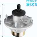 2 Pack Mower Spindle Assembly AM144608 Replace for John Deere X350 X330 X370 Z525E Z335E Z345R S240, Z335E Ztrak, Z335M Ztrak, Z345M Ztrak, Z345R Ztrak