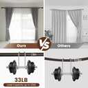 1 Diameter brown curtain rod Itself is 30 to 90 inch. 1 Pack Fits 30-84 inch Windows with Heavy Duty Adjustable brown curtain rods Splicing Metal Extra Long Curtain Rod