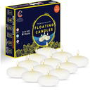 Candle Charisma White Floating Candles 3 Inch (Set of 36)  8-Hour Dripless, Smokeless Burn with Natural Flickering Flame  Perfect for Weddings, Centerpieces, Pool Nights & Special Events