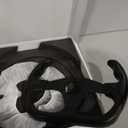 Universal Racing Steering Wheel, 6 Bolt Anti-Slip Leather and Aluminum Gaming Steering Wheel with Horn Button for Racing/Car Sim Driving/JDM Sports (Black)