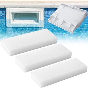 Adnee 3 Pcs Skimmer Weir Foam, 8.1 x 3.1 x 1 Inches Spa Skim Filter Weir Foam, Swimming Pool Skimmer Replacement Foams for 550-9950 In-Ground Swimming Pool Skimmers