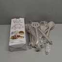 Kitchen Utensil Set - 11 Cooking Utensils - Colorful Silicone Kitchen Utensils - Nonstick Cookware with Spatula Set - Colored Best Kitchen Tools Kitchen Gadgets (Khaki)