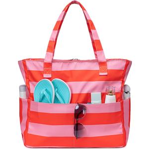 Bluboon Waterproof Beach Tote Pool Bags for Women Ladies Extra Large Carry On Bag With Wet Compartment for Weekender Travel